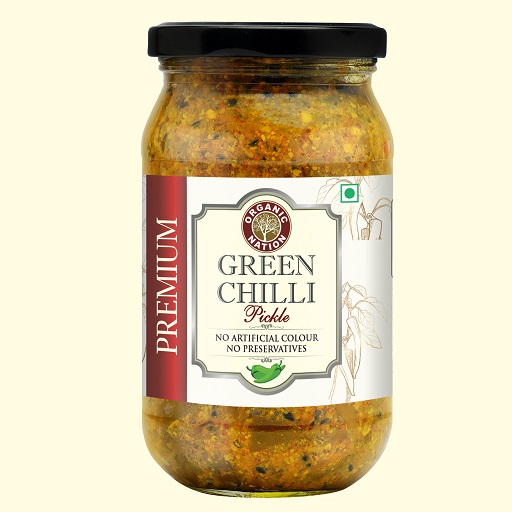 Organic Green Chilli Pickle